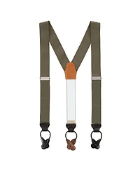 Trafalgar Men's Hudson Nylon Button End Suspenders