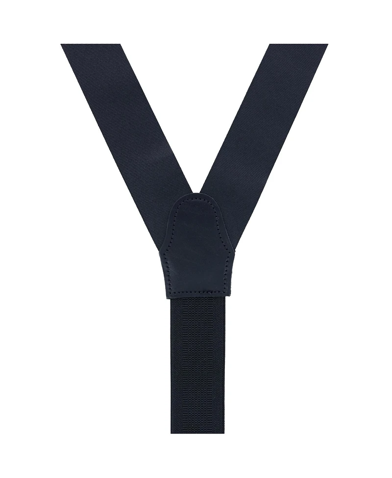 Trafalgar Men's Phoenix 38mm Grosgrain Non Stretch Ribbon Button End Suspenders