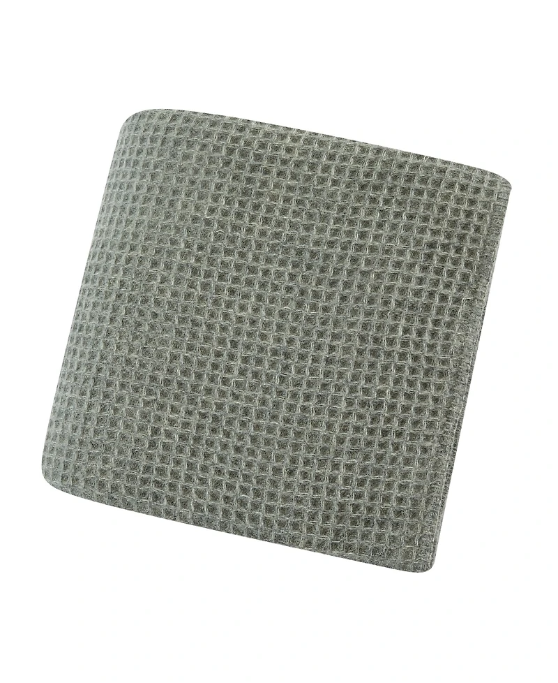 Melange Home 100% Wool Waffle Weave Blanket, Full/Queen