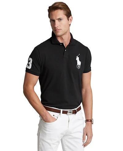 Polo Ralph Lauren Men's Big Pony Custom Slim Fit Mesh