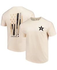 Men's Cream Vanderbilt Commodores Baseball Flag Comfort Colors T-shirt