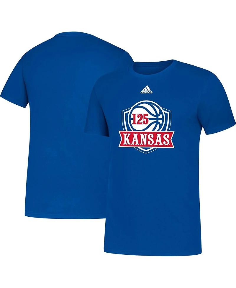 Men's adidas Royal Kansas Jayhawks 125th Season Basketball Amplifier T-shirt
