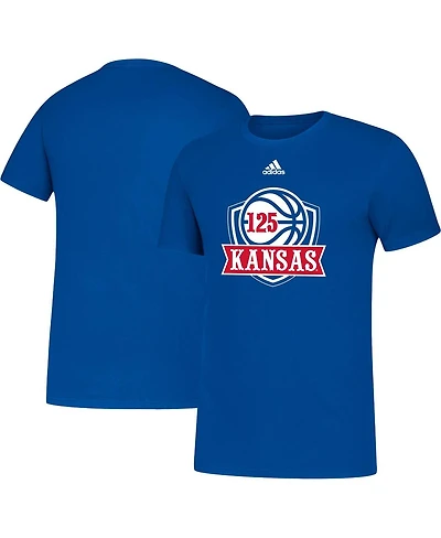 Men's adidas Royal Kansas Jayhawks 125th Season Basketball Amplifier T-shirt