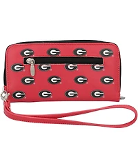 Women's Georgia Bulldogs Zip-Around Wristlet Wallet