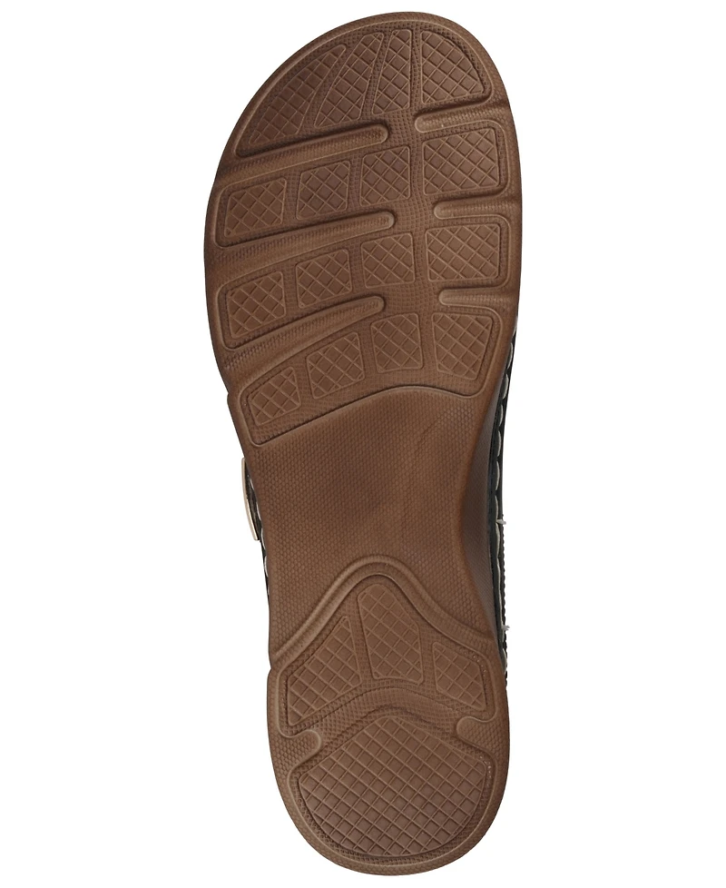 Gc Shoes Women's Gretchen Double Strap Footbed Flat Sandals