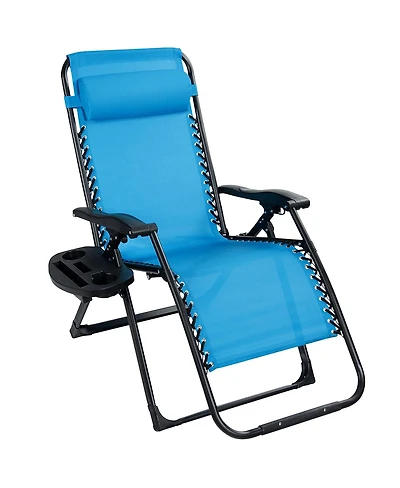 Zero Gravity Chair Oversize Lounge Patio Heavy Duty Folding Recliner