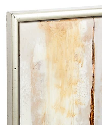 Rosemary Lane Canvas Abstract Framed Wall Art with Silver-Tone Frame, 40" x 1" x 40"