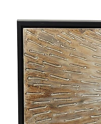 Rosemary Lane Canvas Radial Starburst Framed Wall Art with Black Frame, 71" x 1" x 20"