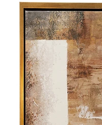 CosmoLiving by Cosmopolitan Canvas Abstract Framed Wall Art with Gold-Tone Frame, 36" x 2" x 47"