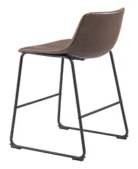 Zuo 39" each, Set of 2 Steel, Polyurethane Smart Bar Chair