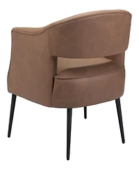 Zuo 30" Steel, Polyester Berkeley Boho Chic Accent Chair