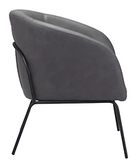 Zuo 30" Steel, Polyester Quinten Boho Chic Accent Chair