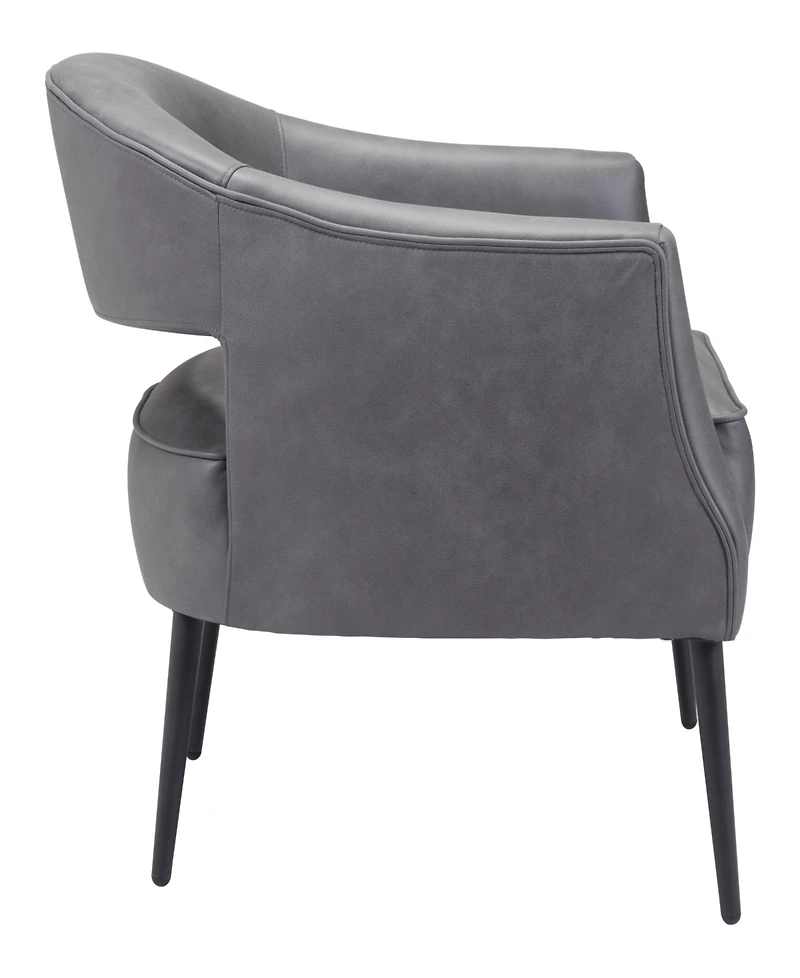 Zuo 30" Steel, Polyester Berkeley Boho Chic Accent Chair