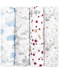 aden by aden + anais Baby Boys or Baby Girls Harry Potter Swaddles, Pack of 4