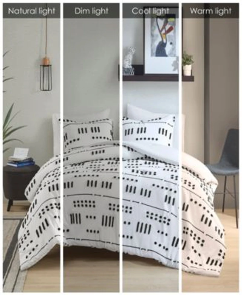 Intelligent Design Lucy Clip Jacquard Comforter Set