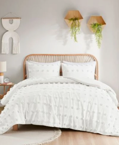Intelligent Design Lucy Clip Jacquard Duvet Cover Set