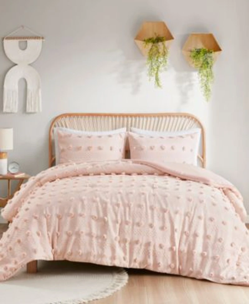 Intelligent Design Lucy Clip Jacquard Comforter Set
