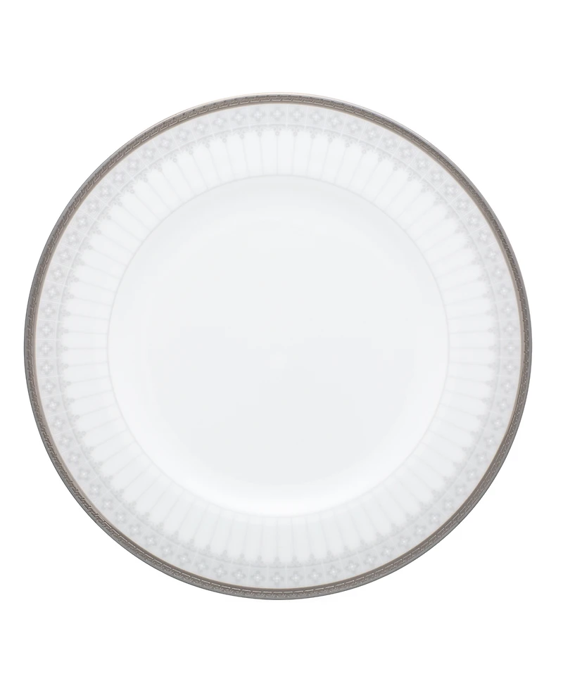 Noritake Silver Colonnade 4 Piece Salad Plate Set, Service for 4