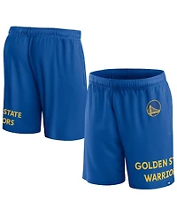 Men's Fanatics Royal Golden State Warriors Free Throw Mesh Shorts