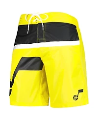 Men's G-iii Sports by Carl Banks Gold Utah Jazz Sea Wind Swim Trunks