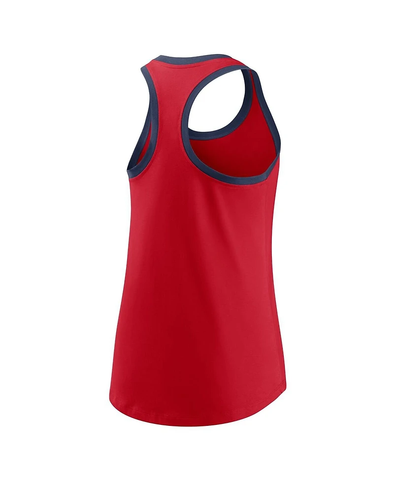 Women's Nike Red Washington Nationals Tech Tank Top