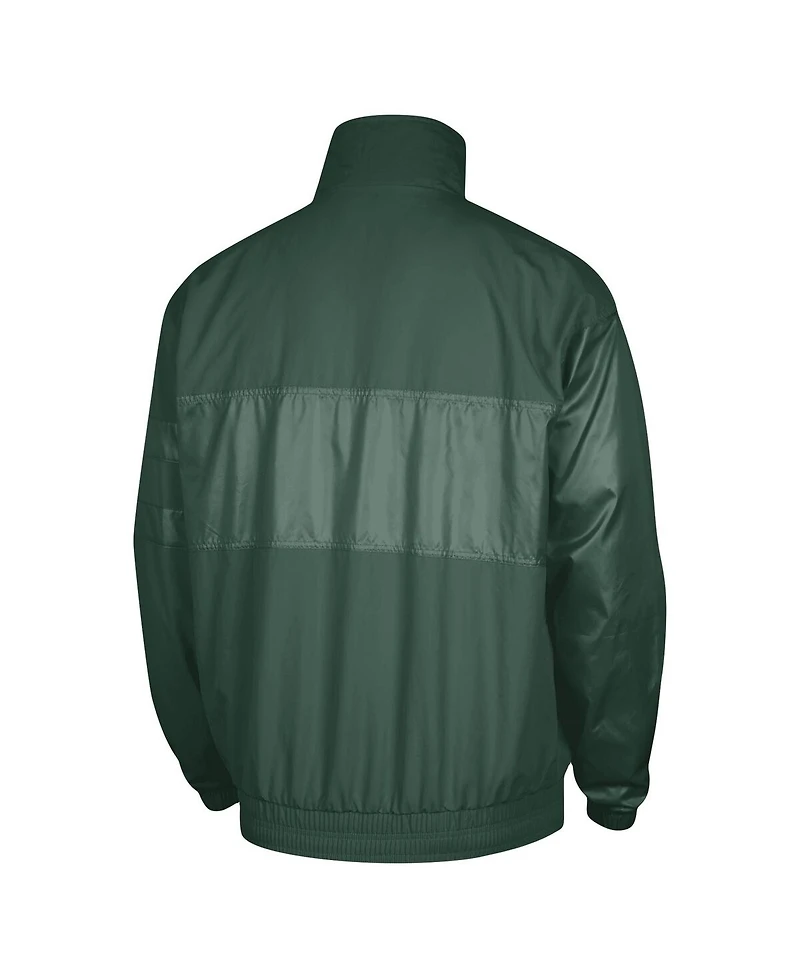 Men's Nike Hunter Green Milwaukee Bucks Courtside Versus Capsule Full-Zip Jacket