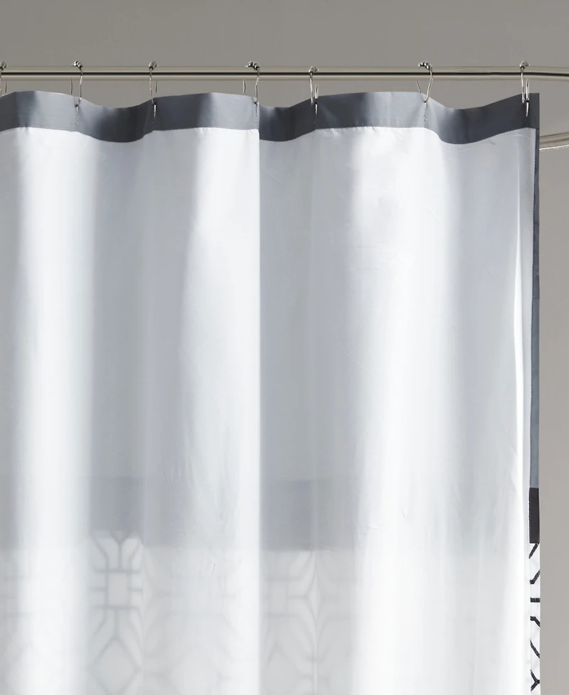 510 Design Donnell Embroidered Shower Curtain, 72" x 72"