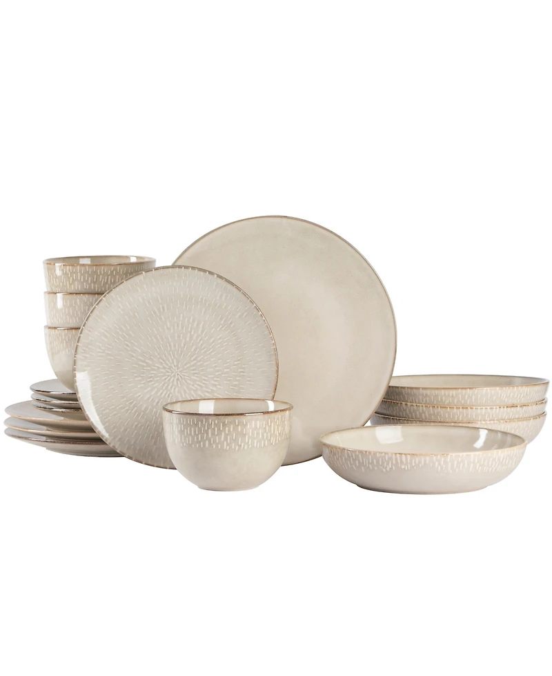 Gibson Matisse 16 Pc. Dinnerware Set, Service for 4