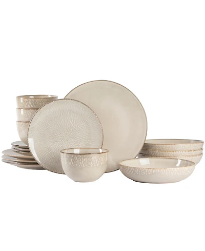 Gibson Matisse 16-Piece Dinnerware Set, Service for 4