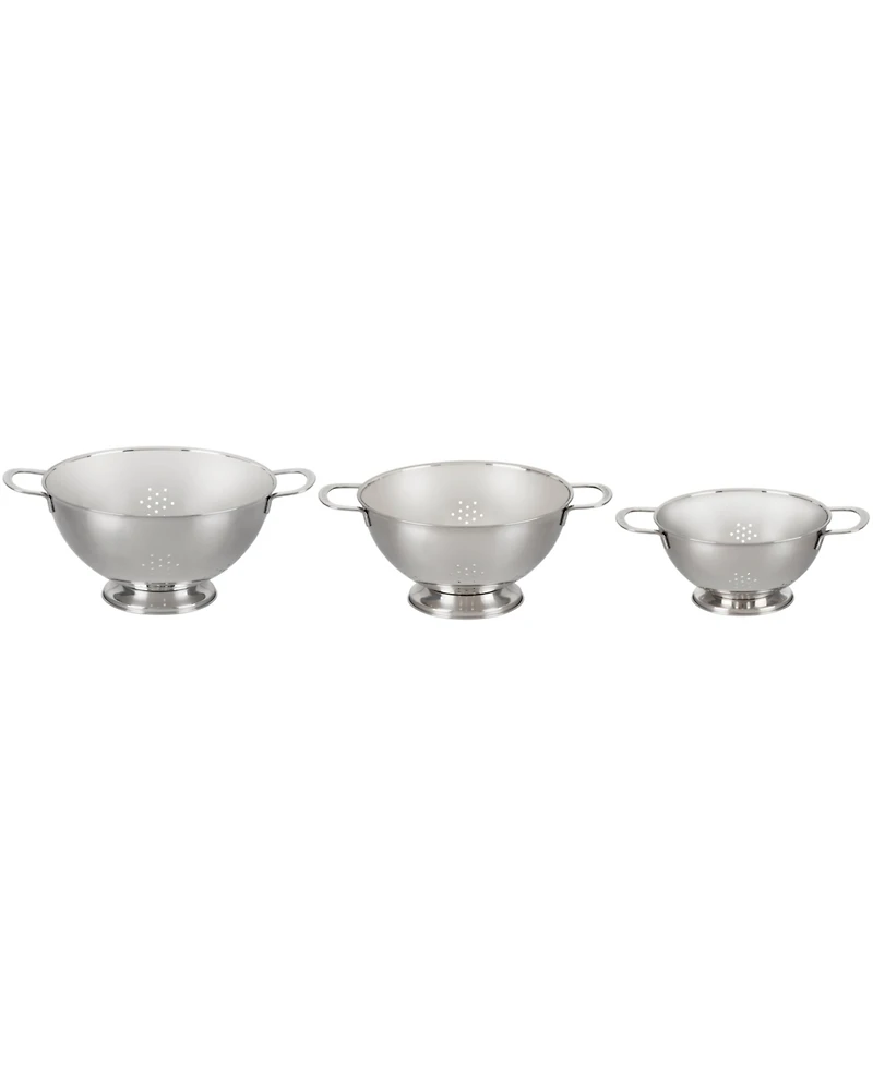 Le Creuset Set of 3 Stainless Steel Colanders