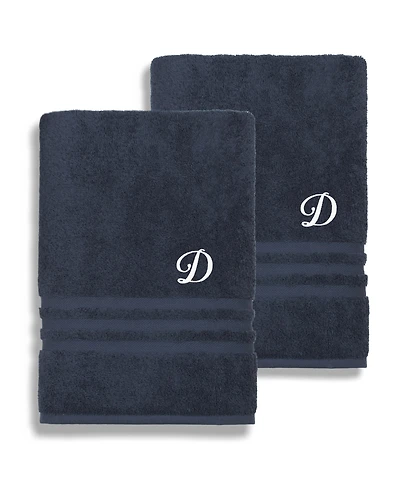 Linum Home Turkish Cotton Personalized Denzi Bath Towel Set