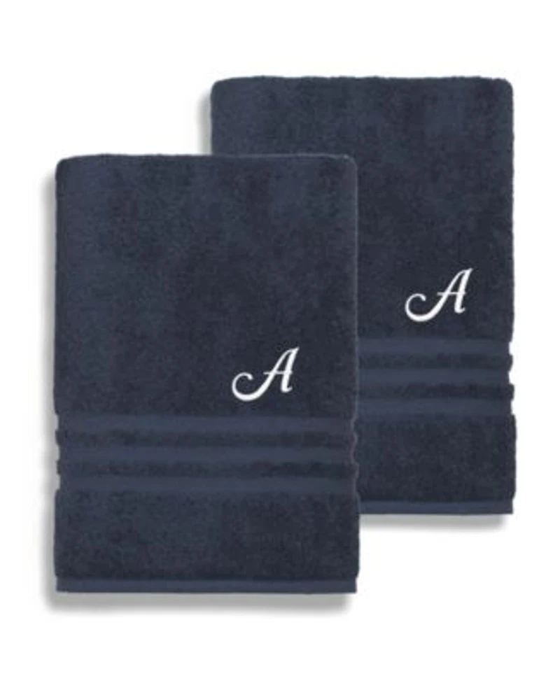 Linum Home Turkish Cotton Personalized Denzi Bath Towels