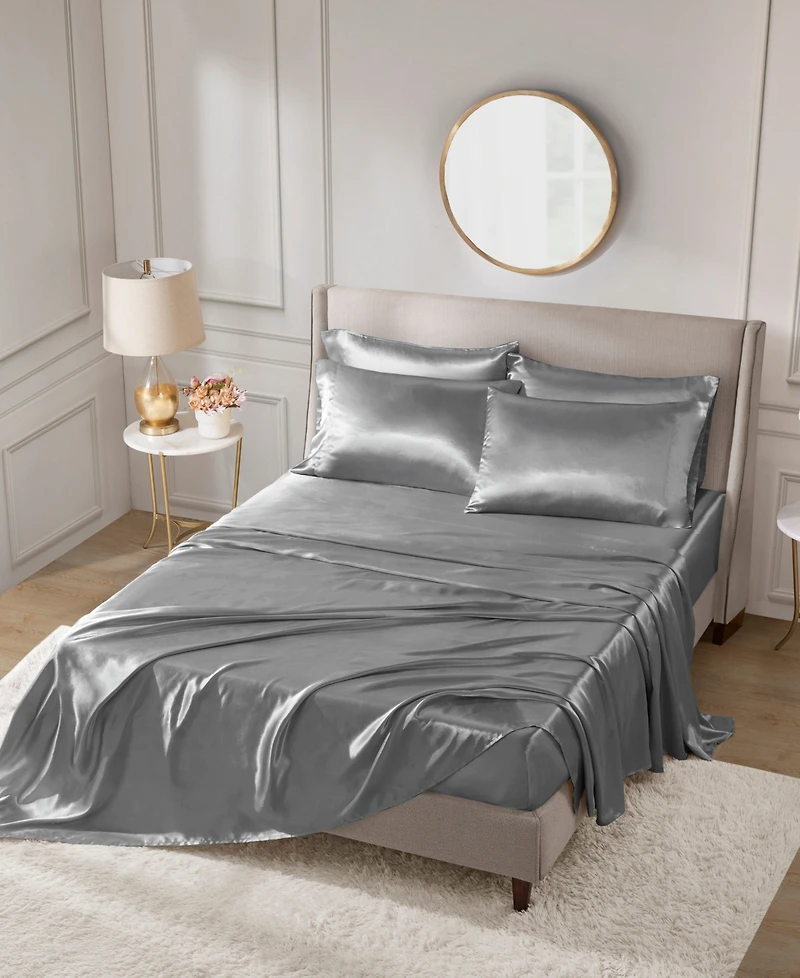 Madison Park Essentials Satin 6-Pc. Sheet Set