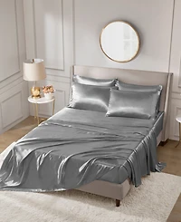 Madison Park Essentials Satin 6-Pc. Sheet Set