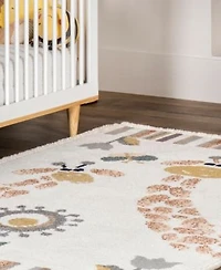 Nuloom Pearl Avianna Giraffe Kids Fringe Area Rug