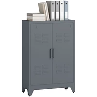 Homcom Industrial Steel Storage Cabinet Storage Organizer