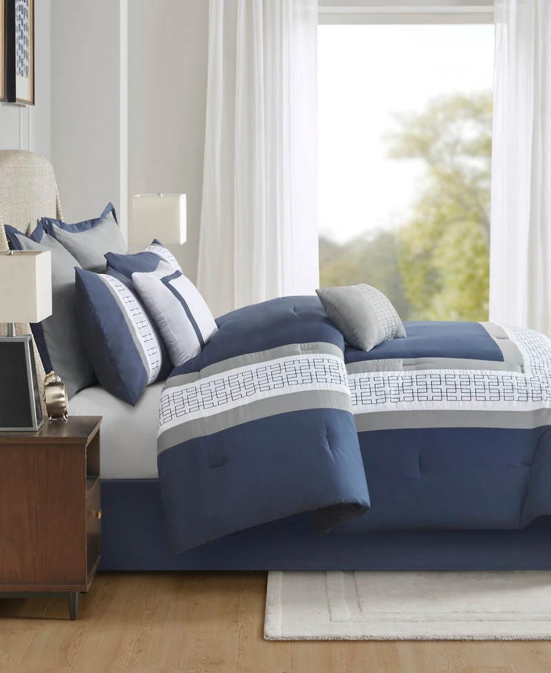 510 Design Powell Embroidered 8 Piece Comforter Set