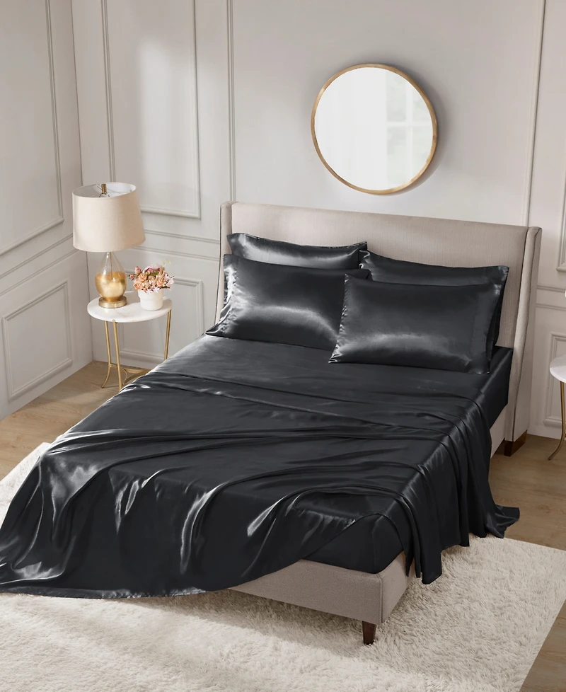 Madison Park Essentials Satin 6-Pc. Sheet Set
