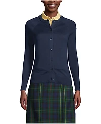 Lands' End Women's Cotton Modal Cardigan Sweater