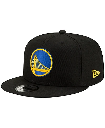 Men's New Era Black Golden State Warriors Official Team Color 9FIFTY Snapback Hat