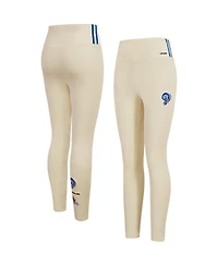 Women's Pro Standard Cream Los Angeles Rams Retro Classic Jersey Leggings