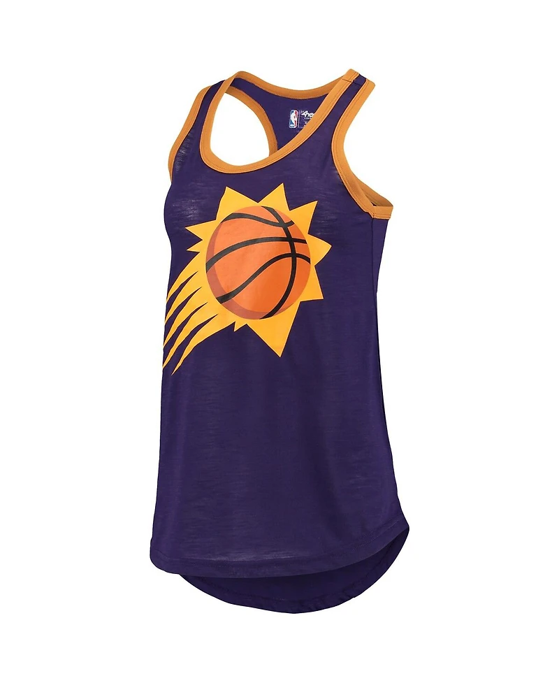 Women's G-iii Sports by Carl Banks Purple Phoenix Suns Showdown Burnout Tank Top