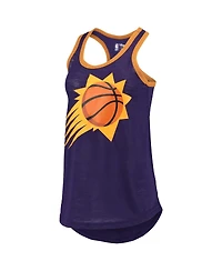 Women's G-iii Sports by Carl Banks Purple Phoenix Suns Showdown Burnout Tank Top