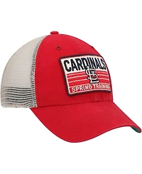 Men's '47 Brand Red, Tan St. Louis Cardinals Four Stroke Clean Up Trucker Snapback Hat
