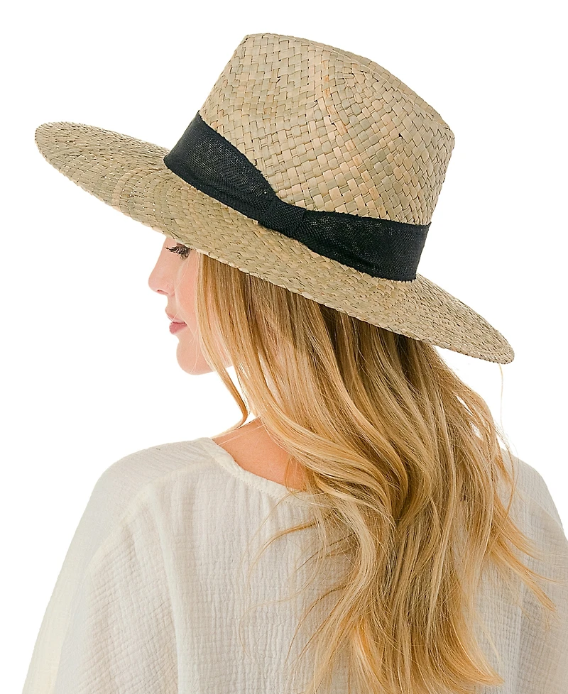 Marcus Adler Trim Detail with Straw Panama Hat