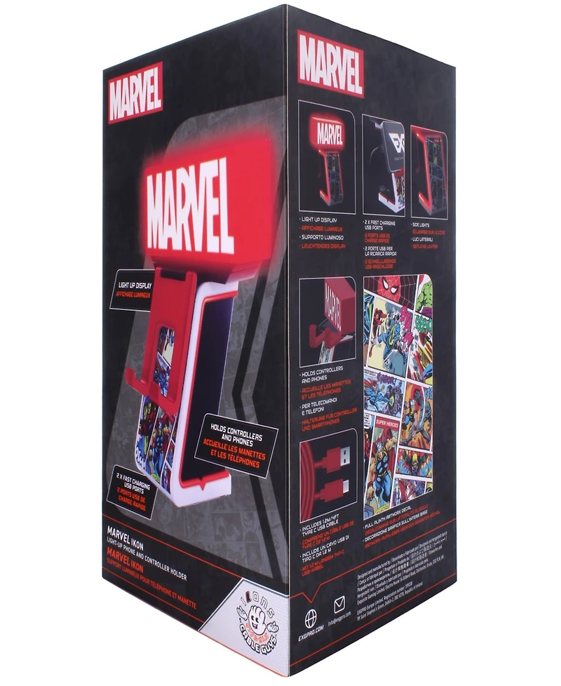 Exquisite Gaming Cable Guys Led Ikonsmarvel Red Brick Logo - Charging Phone Controller Holder