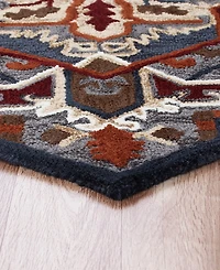 Lr Home Closeout! Super SHAPE5092A 7' x Novelty Star Area Rug