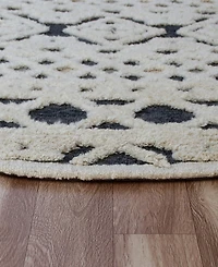 Closeout! Lr Home Sweet SINUO54114 4' x 4' Round Area Rug