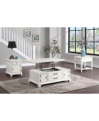Steve Silver Charlestown 48" Wide Wooden Farmhouse Lift Top Coffee Table