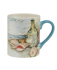 Certified International Coastal Landscape Set of 4 Mug 14 oz.